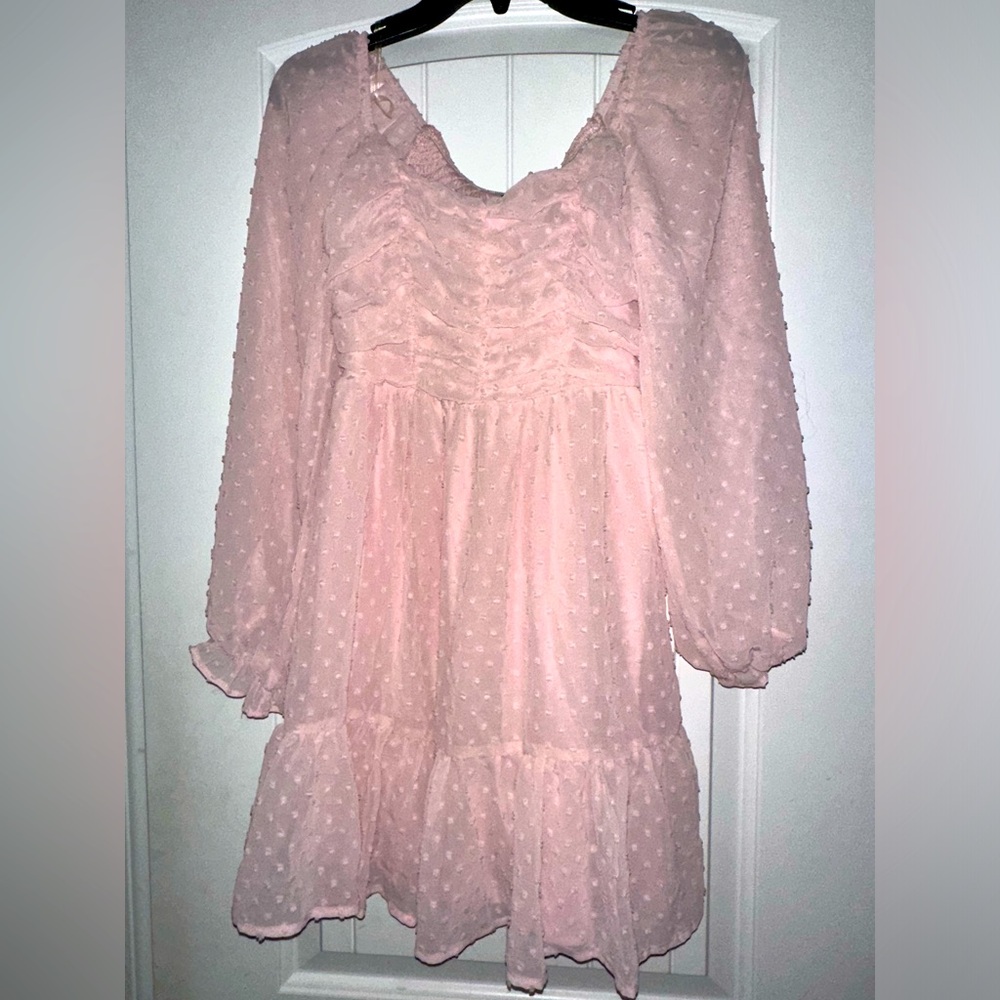 Brand New Midnight Doll Juniors dress in soft pink in size XS